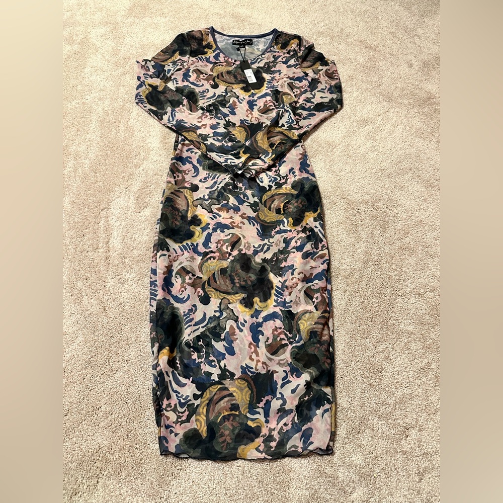 NWT ELIZABETH AND JAMES gosling bodycon dress S